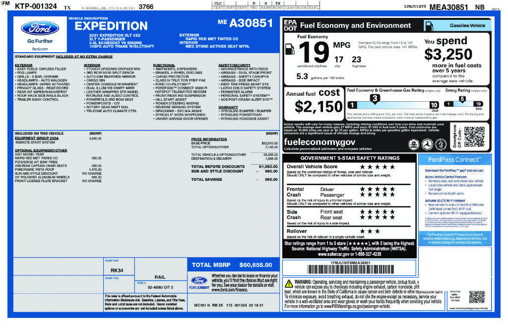Used 2021 Ford Expedition XLT RWD image 41