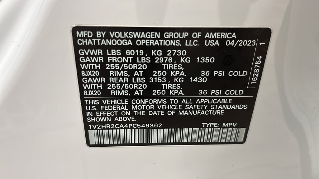 Used 2023 Volkswagen Atlas SE w/ Black Wheel Package AWD/4WD image 27