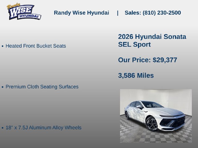 New 2026 Hyundai Sonata SEL AWD/4WD image 15