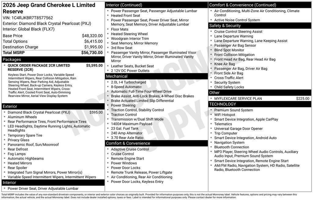 New 2026 Jeep Grand Cherokee L Limited AWD/4WD image 47