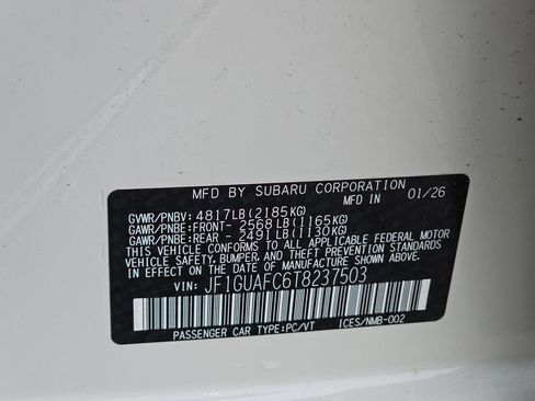 New 2026 Subaru Impreza 2.0i Sport AWD/4WD image 41