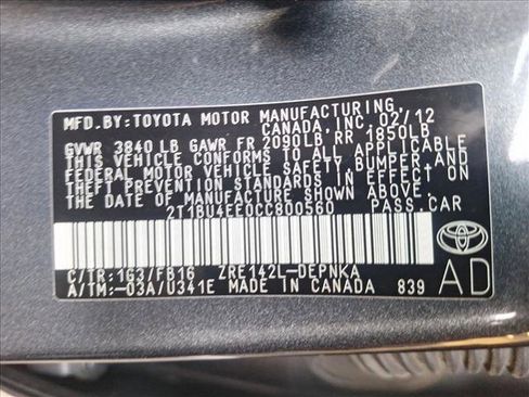 Used 2012 Toyota Corolla LE w/ Premium Pkg image 22