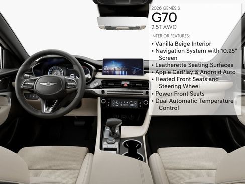 New 2026 Genesis G70 2.5T AWD/4WD image 17