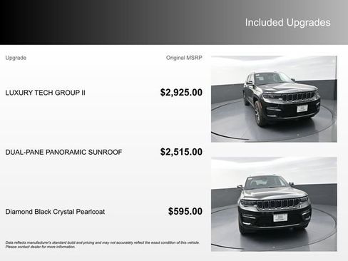 New 2025 Jeep Grand Cherokee Limited w/ Luxury Tech Group II AWD/4WD image 4