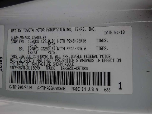 Used 2018 Toyota Tacoma SR RWD image 24