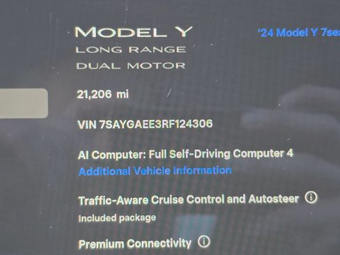 Used 2024 Tesla Model Y Long Range AWD/4WD image 16