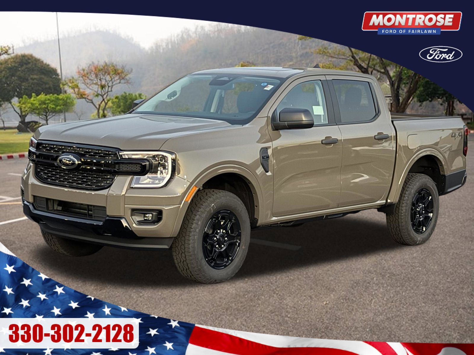 New 2026 Ford Ranger XLT w/ Black Appearance Package AWD/4WD 360° Tour