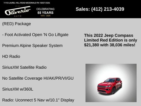 Used 2022 Jeep Compass Limited image 28