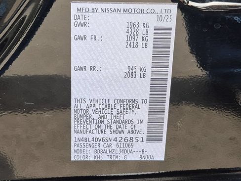 Used 2025 Nissan Altima 2.5 SV FWD image 35