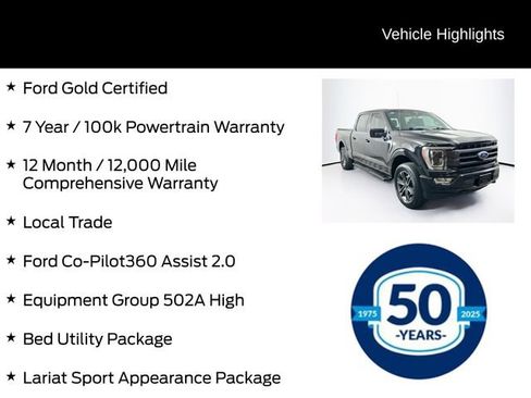 Certified 2023 Ford F150 Lariat w/ Equipment Group 502A High AWD/4WD image 6
