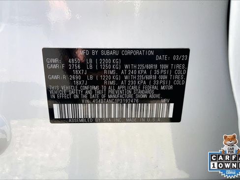 Certified 2023 Subaru Outback Limited AWD/4WD image 32
