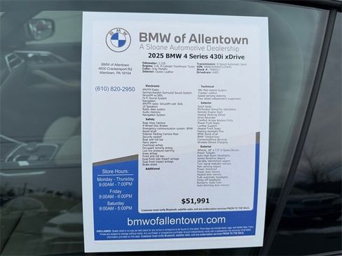 Certified 2025 BMW 430i xDrive Coupe w/ Premium Package image 39