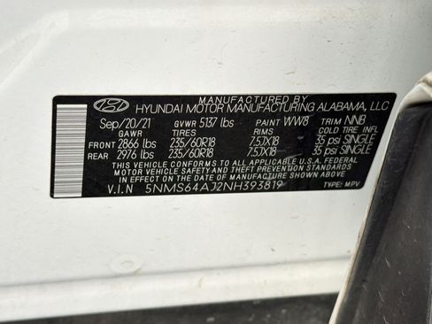 Used 2022 Hyundai Santa Fe SEL w/ Convenience Package image 19