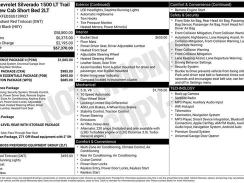 Used 2025 Chevrolet Silverado 1500 LT Trail Boss w/ Convenience Package II AWD/4WD image 6