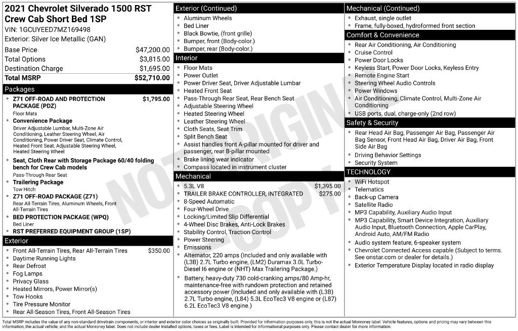 Used 2021 Chevrolet Silverado 1500 RST AWD/4WD image 18