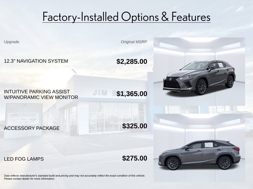 Used 2022 Lexus RX 350 F Sport w/ Accessory Package AWD/4WD image 3