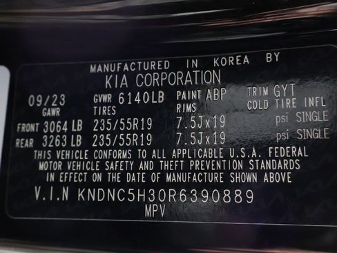 Certified 2024 Kia Carnival EX FWD image 54