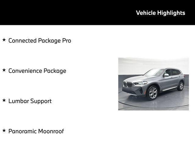 Certified 2024 BMW X3 sDrive30i w/ Convenience Package RWD image 5