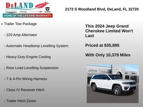Used 2024 Jeep Grand Cherokee Limited w/ Trailer Tow Package image 6