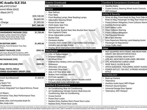 Used 2023 GMC Acadia SLE w/ Driver Convenience Package image 36