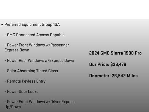 Used 2024 GMC Sierra 1500 Pro w/ Graphite Edition AWD/4WD image 6