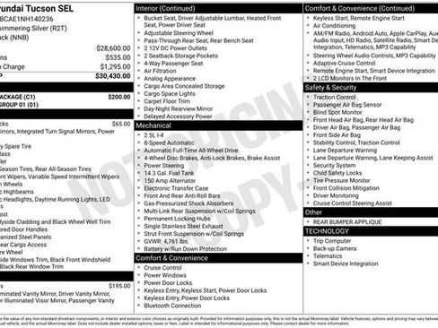Used 2022 Hyundai Tucson SEL w/ Cargo Package AWD/4WD image 4