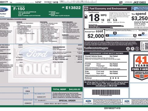 Used 2018 Ford F150 XL w/ Equipment Group 101A Mid AWD/4WD image 16