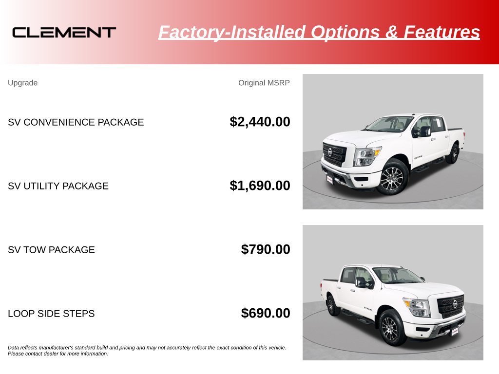 Used 2021 Nissan Titan SV w/ SV Convenience Package AWD/4WD image 15