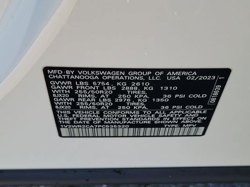 Certified 2023 Volkswagen Atlas SE w/ Black Wheel Package FWD image 31