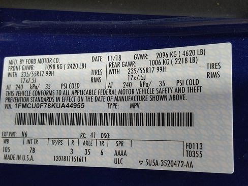 Used 2019 Ford Escape S FWD image 33
