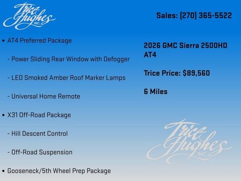 New 2026 GMC Sierra 2500 AT4 w/ AT4 Premium Plus Package AWD/4WD image 14