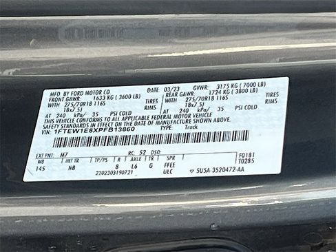 Used 2023 Ford F150 Tremor w/ Equipment Group 402A High image 31
