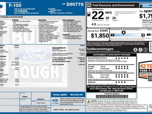 Used 2020 Ford F150 XL w/ Equipment Group 101A Mid image 4