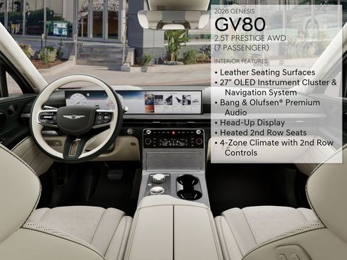 New 2026 Genesis GV80 2.5T Prestige image 18