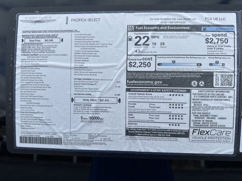 New 2026 Chrysler Pacifica Select image 43