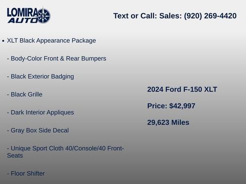 Used 2024 Ford F150 XLT w/ Equipment Group 302A MID AWD/4WD image 6