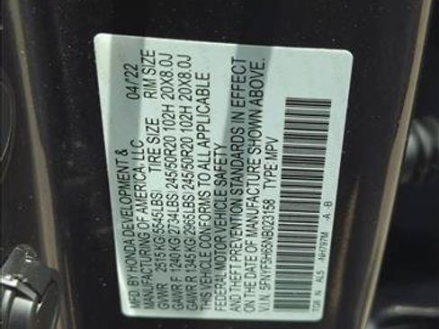 Used 2022 Honda Pilot Touring image 30