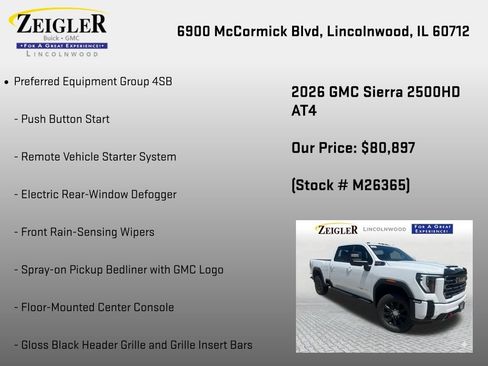 New 2026 GMC Sierra 2500 AT4 w/ AT4 Premium Plus Package AWD/4WD image 12