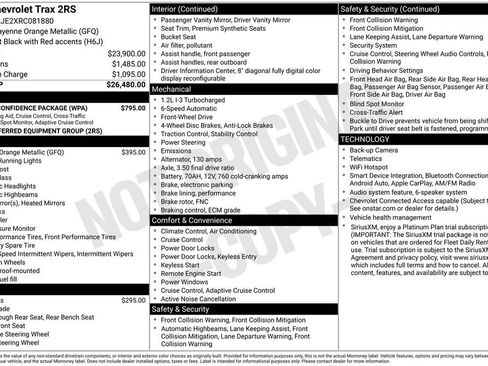 Used 2024 Chevrolet Trax RS w/ Driver Confidence Package FWD image 2