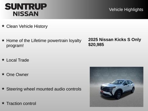 Used 2025 Nissan Kicks S FWD image 8