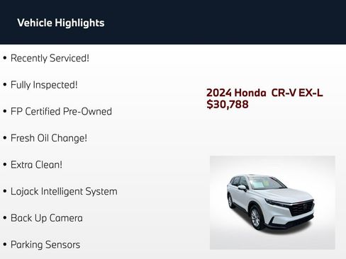 Used 2024 Honda CR-V EX-L image 2