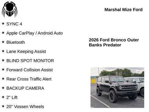 New 2026 Ford Bronco Outer Banks AWD/4WD image 2