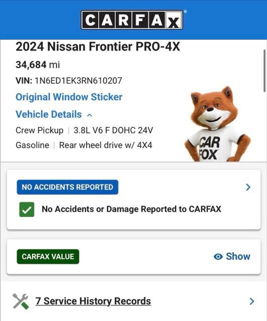 Used 2024 Nissan Frontier PRO-4X w/ Pro Premium Package AWD/4WD image 4