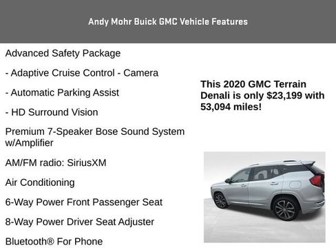 Used 2020 GMC Terrain Denali w/ Denali Premium Package AWD/4WD image 12