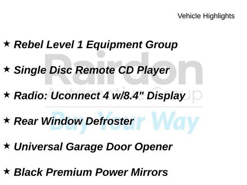 Used 2020 RAM 1500 Rebel w/ Rebel Level 1 Equipment Group AWD/4WD image 35