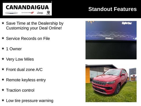 Used 2022 Jeep Compass Limited w/ (RED) Package AWD/4WD image 8