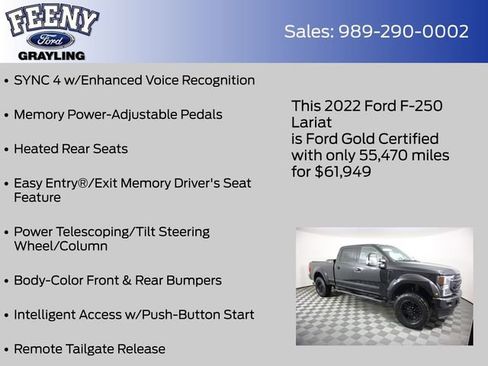 Used 2022 Ford F250 Lariat w/ Black Appearance Package image 26