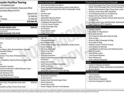 Used 2021 Chrysler Pacifica Touring w/ Cold Weather Group FWD image 17