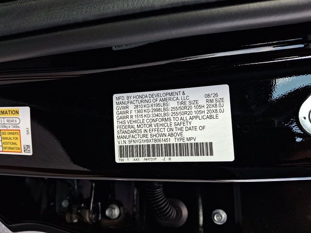New 2026 Honda Pilot Black Edition image 22