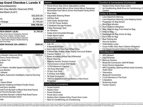 Used 2024 Jeep Grand Cherokee L Laredo w/ Luxury Tech Group I AWD/4WD image 6